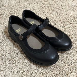 SAS Black Leather Step Out Mary Janes (9)